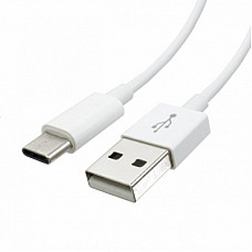 Дата кабель USB 2.0 AM to USB-C 1.0m white OEM Atcom (C001)