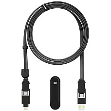 Дата кабель 6in1 inCharge XL 2.0m black Rolling Square (XLM01R)