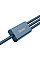 Дата кабель USB 2.0 AM to Lightning + Micro 5P + Type-C 1.5m 3.5A blue Baseus (CAMLTYS-03)