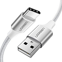 Дата кабель USB 2.0 AM to Type-C 1.5m 3.0A 18W US288 White Ugreen (60132)