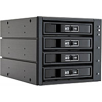 Бекплейн Chieftec 3x5.25"/4x3.5" Hot-Swap Aluminium (CBP-3141SAS)