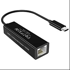 Адаптер USB3.1 Type-C to Ethernet RJ45 1000Mb 0.15m Choetech (HUB-R01-BK)