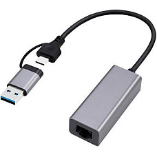 Адаптер USB-A/USB/C to 1Gbps Lan Cablexpert (A-USB3AC-LAN-01)