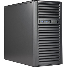 Supermicro CSE-731I-404B Mini-Tower Chassis, 4 full-height & full-length expansion slot(s), 2 x 5.25