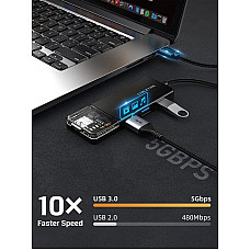 USB-хаб Cabletime CB02B 4 ports