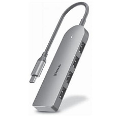 USB-хаб REAL-EL CQ-415 USB Type-C 4-в-1