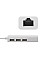 USB Hub Type-C Hub 3-port USB2.0 + RJ45 Fast Ethernet, білий (S0742) (1402083)
