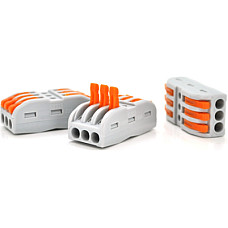 З'єднувач кабелю 3-pin аналог WAGO K773-313, 15штпак Voltronic (K773-313/15)