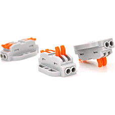 З'єднувач кабелю 2-line аналог WAGO K223-2P, 10шт/пак Voltronic (K223-2P/10)