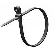 Стяжка 200мм/5.0мм під дюбель, чорна, 100 шт Ritar (CTКR-B5200 / 15651)