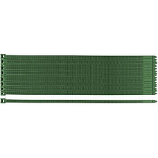 Стяжка Neo Tools 50шт, пластик, 7.6х380мм, зелена (15-971)