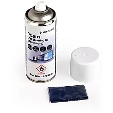 Спрей для очищення Gembird Foam, LCD cleaning kit, 400ml, steel (CK-LCD-08)