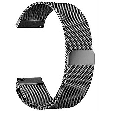 Ремінець BeCover Milanese Style для Amazfit Stratos (22mm)/Stratos 2/2S/3/Amazfit GTR 2/Amazfit GTR 47mm/Amazfit GTR Lite 47mm/Amazfit Nexo/Amazfit Pace/Amazfit GTR 3 Pro Gray (707729)