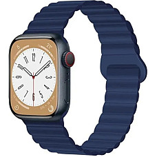 Ремінець до смарт-годинника Drobak Silicone Magnetic Link для Apple Watch All Series 38/40/41mm Midn