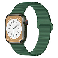 Ремінець до смарт-годинника Drobak Silicone Magnetic Link для Apple Watch All Series 38/40/41mm Army