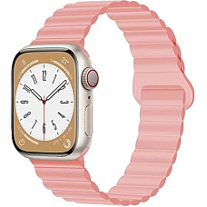 Ремінець до смарт-годинника Drobak Silicone Magnetic Link для Apple Watch All Series 38/40/41mm Pink