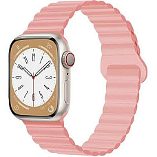 Ремінець до смарт-годинника Drobak Silicone Magnetic Link для Apple Watch All Series 38/40/41mm Pink sand (898921)