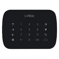 Бездротова сенсорна клавіатура для чотирьох груп (U-Prox Keypad G4 Black) (1622044)