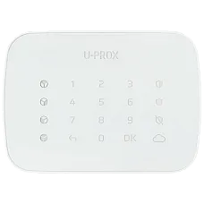 Бездротова сенсорна клавіатура для чотирьох груп (U-Prox Keypad G4 White) (1622058)