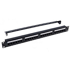 Патч-панель 19" 24xRJ-45 UTP Cat.6, 1U, with organizer Kingda (KD-PP07-UTP-C6-24P)