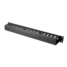 Кабельний організатор DIGITUS 19" 1U, перфорований, чорний, RAL 9005
