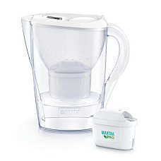 Фільтр-глечик Brita Marella XL Memo MXPro 3.5л (2л очищеної води) з фільтр-картриджем 3шт, білий (1052782)