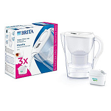 Фільтр-глечик Brita Marella Memo MXPro 2.4л (1.4л води) з фільтр-картриджем 3шт, білий (1052791) (1725078)