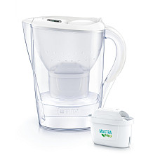 Фільтр-глечик Brita Marella Memo MXPro 2.4л (1.4л води) з фільтр-картриджем 3шт, білий (1052791) (1725078)