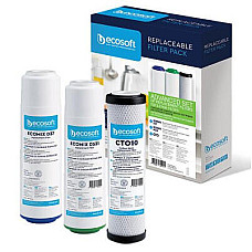 Картридж для фільтра глечика Ecosoft Комплект картриджів Ecosoft 1-2-3 Premium, видаляє жорсткість, (1779518)