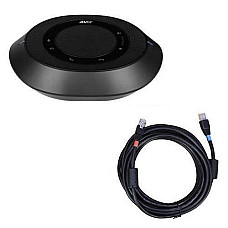 Cпікерфон додатковий AVer FONE540 з 10 м кабелем для систем FONE540/ VC520 Pro 2/ VC550/ VC520 Pro 3, 2 х Omni-mic, радіус дії 3 м, RJ45, чорний (60U0100000AB)