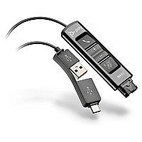 Адаптер Poly DA85 USB-A/C - QD (M/M), Black (786C7AA)