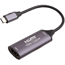 Пристрій захоплення відео PowerPlant HDVC2-C HDMI (F) - 2.0 USB Type-C (M) (CA914708)