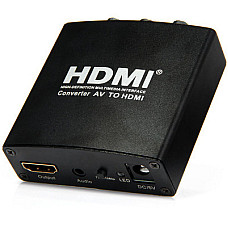 Конвертер PowerPlant (CA911479) HDCAV01 AV (3xRCA) - HDMI, чорний