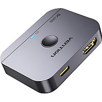 Спліттер Vention HDMI 2.1 UHD 8K 60Hz 3D, HDCP HDR Dolby 7.1 перемикач двонаправле (AKPH0)