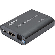 Зовнішня карта відеозахоплення PowerPlant HDMI USB3.0 4k/60hz (HDVC8) (1565455)
