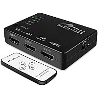 Комутатор HDMI 5xports HDMI switch, remote controlled, 4K resolution support Media-Tech (MT5207) (1512997)