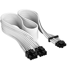 Кабель-перехідник Corsair Premium Individually Sleeved 12+4pin PCIe Gen 5 12VHPWR 600W cable, Type 4, WHITE (CP-8920332) (1608899)