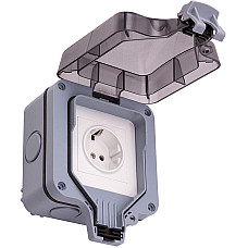 Водонепроникна розетка EU, IP66 (EL240173) (1830847)