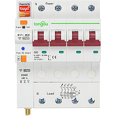 TUYA Розумний 4-полюсний перемикач Wi-Fi, RS485, 63A (HS082260) (1683886)