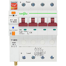 TUYA Розумний 4-полюсний перемикач Wi-Fi, RS485, 63A (HS082260) (1683886)