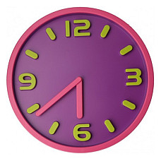 Настінний годинник Optima Magic пластиковий, рожевий (O52100)