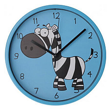 Настінний годинник Optima Little Zebra пластиковий, блакитний (O52106)