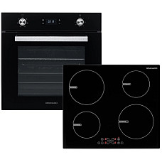 Комплект вбудованої техніки GRANADO GEO 62-1310 black + GIH 614