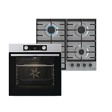 Вбудований комплект Варильна поверхня Gorenje G642ABX + Духова шафа Gorenje BO6737E02XK