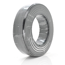 Кабель коакс. з живленням + трос RITAR BM100-RG59 + 2x0.5mm + 1x1.2mm 081 мм.CU 64x0.12m CCA жовтий екран 75 Ом FPE 691мм чорна PVC бухта 100м Q4 (1782821)