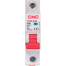 Автоматичний вимикач CNC YCB9-80M 1P C40 6ka (NV821464)