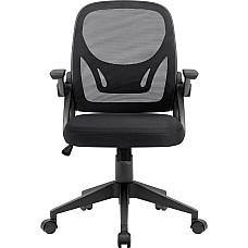 Крісло офісне Defender Office сітка,3 клас, рег.підлокітника,чорне (64317) (1693853)