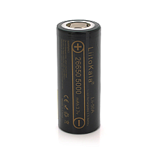 Акумулятор 26650 Li-Ion LiitoKala Lii-50A 5000mAh (5100-5500mAh) 25A 3.7V (2.5-4.2V) Black 2 шт в упаковці ціна за 1 шт (1794026)