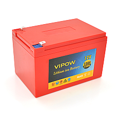 Акумуляторна батарея літієва Vipow 12 V 18Ah з елементами Li-ion 18650 з вбудованою ВМS платою (3S9P) (151х99х99)мм
