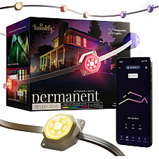 Гірлянда Twinkly Smart LED Permanent Light 72 RGB LED String, White Wire, Plug F, IP65 (TWPL072STP-T
